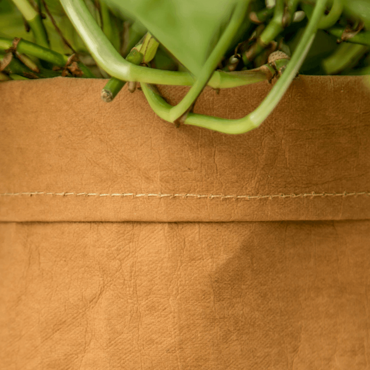 Panier Jardinière en Tissu Rustique
