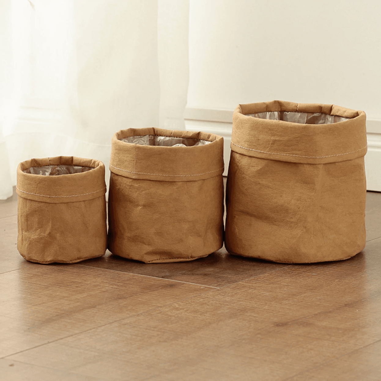 Panier Jardinière en Tissu Rustique