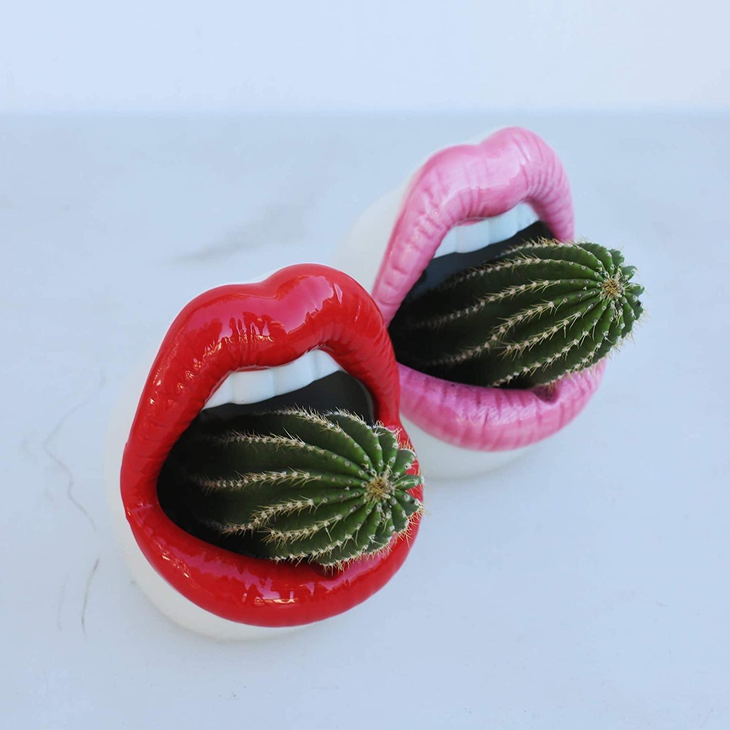 Pucker Up Lippen Keramik-Pflanztopf