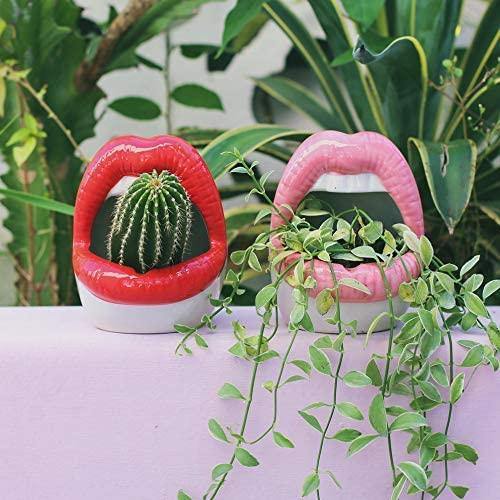 Pucker Up Lippen Keramik-Pflanztopf
