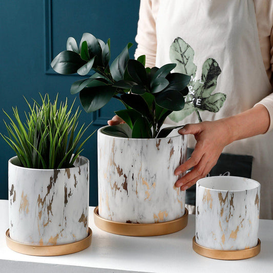 Collection de pots de fleurs Golden Maze