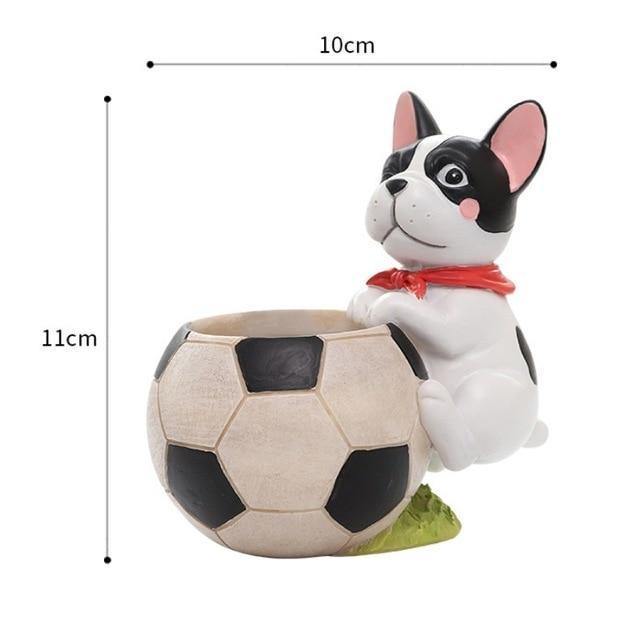 Jardinière succulente Chien sportif