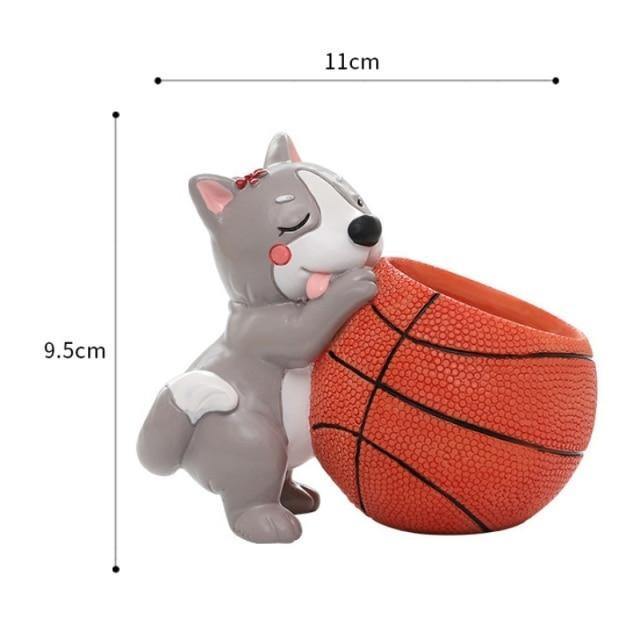 Jardinière succulente Chien sportif