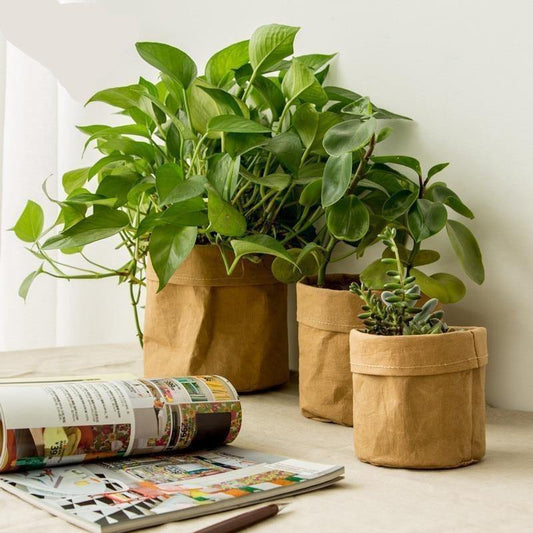 Sac jardinière en papier écologique et imperméable