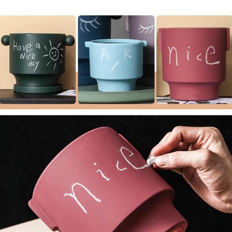 Jardinières en céramique à décorer soi-même