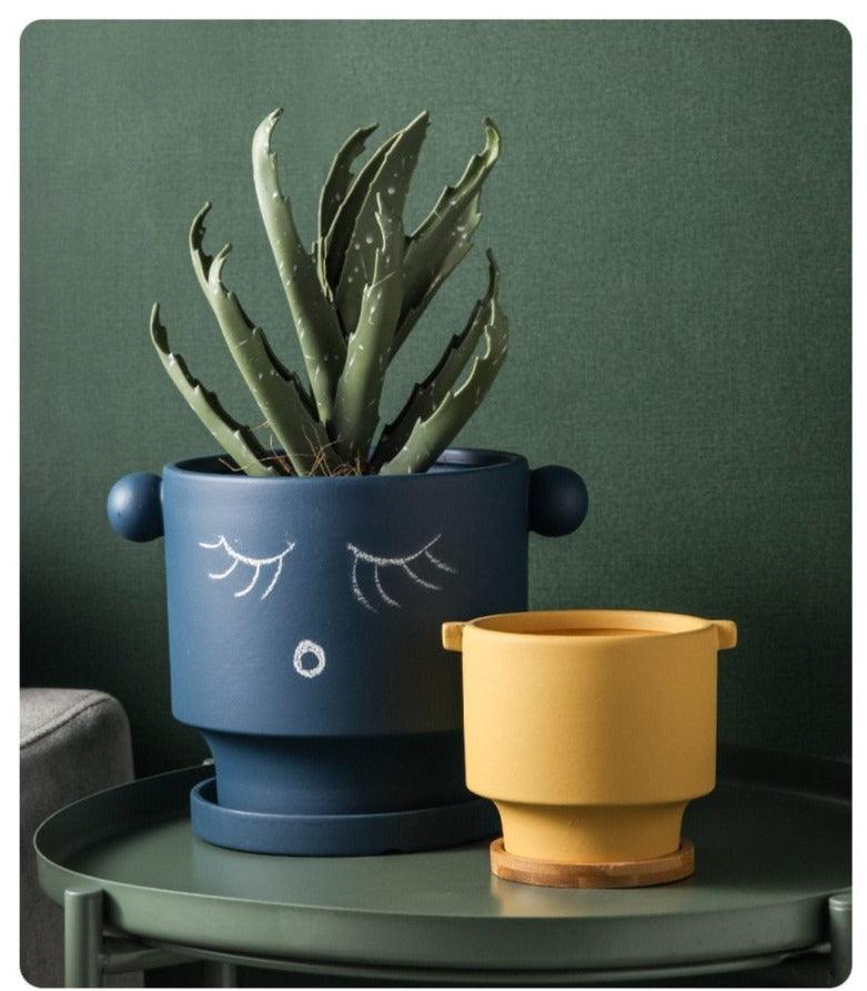 Jardinières en céramique à décorer soi-même
