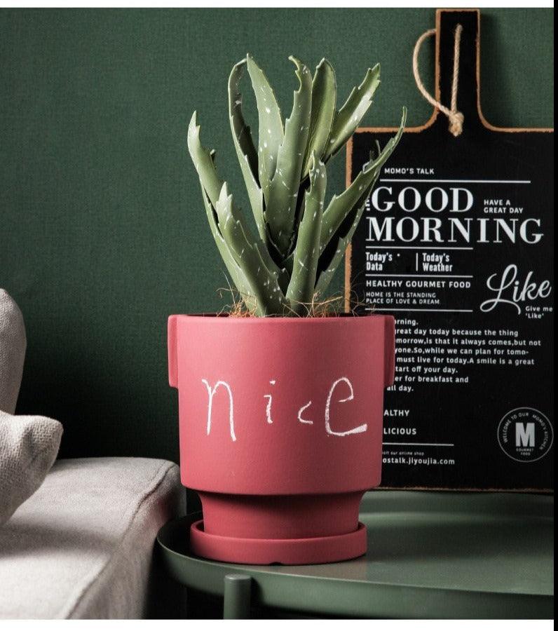 Jardinières en céramique à décorer soi-même