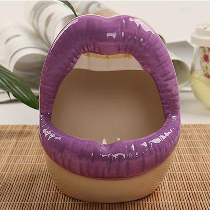 Pucker Up Lippen Keramik-Pflanztopf